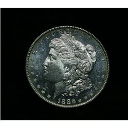 1886-p Morgan Dollar Grades Choice Uncirculated ms64 DMPL