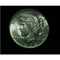 1934-d  Peace Dollar Grades Choice Uncirculated ms64