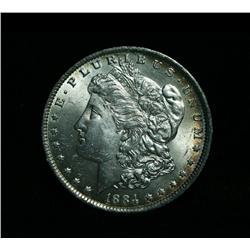 1884-o Morgan Dollar $1 Grades Choice Uncirculated ms64