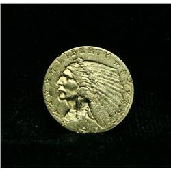 1910-p $2 1/2 Indian Gold Grades Select Uncirculated ms63