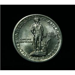 1925 Lexington-Concord Sesquicentennial 50c Commemorative Grades Choice Uncirculated ms64