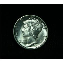 1937-d Liberty Head 'Mercury' Dime 10c Grades gem uncirculated ms66 FSB