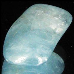 20.75ct Strong Blue Freeform Aquamarine Cabochon (GEM-33682)