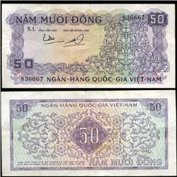 1966 Vietnam 50 Dong Crisp Circulated (CUR-06284)