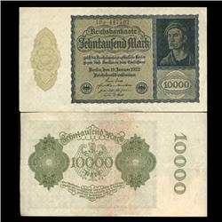 1922 Germany 10000 Mark Note Hi Grade Rare (CUR-05674)