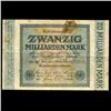 Image 1 : 1923 Germany 20m Mark  Circulated Note (CUR-05858)