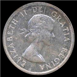 1959 Canada $1 Silver RARE MS65/66 ERROR (COI-8223)