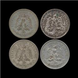1920-44 Mexico 50c 4pcs AU (COI-8643)