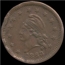 1863 Civil War Token ERROR (COI-8794)