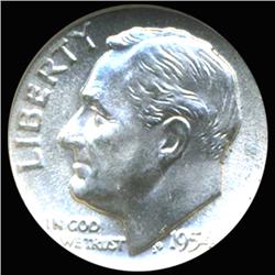 1954 Roosevelt Silver Dime Graded GEM Full Bands (COI-6240)