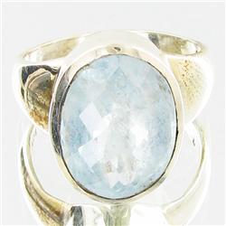 48.17ctw Aquamarine Sterling Ring (JEW-2805)