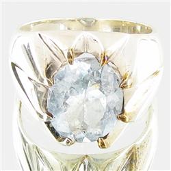 63.74ctw Aquamarine Sterling Ring (JEW-2800)