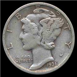 1936S Mercury Dime Hi Grade ERROR (COI-8450)
