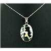 Image 1 : 38ctw Polished Shell Sterling Pendant Necklace (JEW-218)