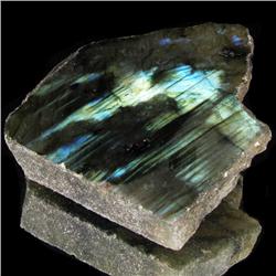 241.3ct Flashy Peacock Color Labradorite Slab (GEM-33625)