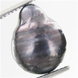 9.12ct Baroque Peacock Black South Sea Saltwater Pearl (GEM-33240)