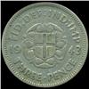 Image 2 : 1943 Britian 3p Silver VF Scarce (COI-8813)