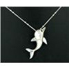 36ctw MoP Sterling Dolphin Pendant Necklace (JEW-219)