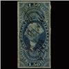 1871 RARE Portugal 120r Blue Used Stamp ERROR (STM-1342)