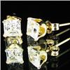 Image 2 : 2.87ctw CZ 10k Gold Earrings (JEW-2921)