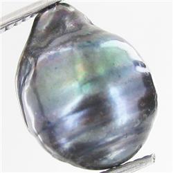 11.69ct Baroque Peacock Black South Sea Saltwater Pearl (GEM-33270)