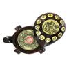 Image 1 : Tibet Teak Turtle Bone Zodiac Compass (ANT-1306)