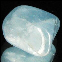21.5ct Strong Blue Freeform Aquamarine Cabochon (GEM-33723)