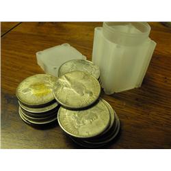 Roll of 20 Peace Silver Dollars