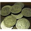 Image 1 : Lot of 10 Barber Quarter Dollars-Circulated