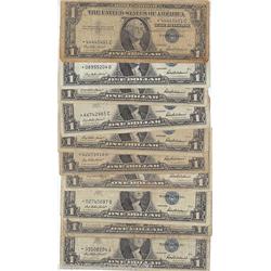 100 SILVER CERTIFICATES-G-XF