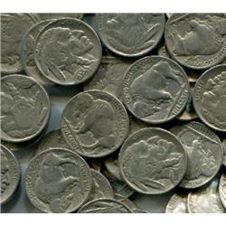 125 Buffalo Nickels- Circulated Partial Dates