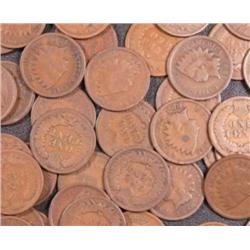 Lot of 50 Indian Head Cents- AG Circulated