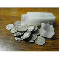 Lot of 50 Mercury Dimes- Various Dates-Circulated