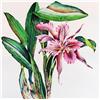Image 2 : FLORAL MITRA HAND COLORED ETCHING LTD ED SALE