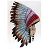 Image 1 : PEACE PIPE INDIAN FEATHERS HAND COLORED ARTWORK