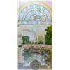 Image 1 : STAIN GLASS BRIDGE SCENE COLORFUL LTD ED LIQUIDATION