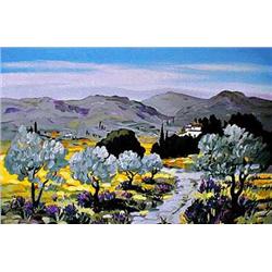 MOUNTAIN LANDSCAPE IMPRESSIONISM COLORFUL ART SALE