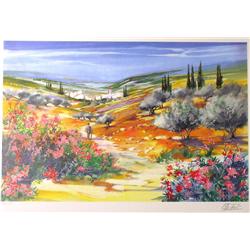 LTD ED SIGNED COLORFUL LANDSCAPE ART
