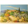 Image 1 : COLORFUL LANDSCAPE SIGNED LIMITED EDITION LITHOGRAPH ON PAPER