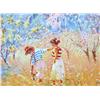 Image 1 : CHILDREN IN GARDEN SOFT PASTEL STYLE LTD ED