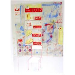 COLORFUL LIMITED EDITION SIGNED SERIGRAPH RARE CAFE RUE