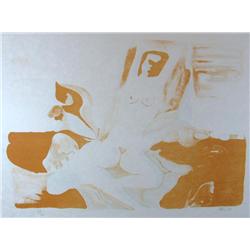 NUDE SPREAD ABSTRACT STYLE LTD ED SIGNED ART SALE