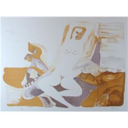 NUDE ABSTRACT SIGNED ART 4 COLORS AVAILABEL IN AUCTION