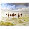 Image 1 : REALISTIC WESTERN SCENE COWBAYS ON HORSES LTD ED