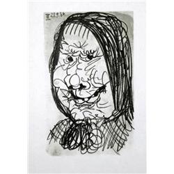 RARE PICASSO PORTAIT LITHOGRAPH HAND NUMBERED LTD ED