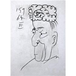 LINE DRAWING STYLE PICASSO LTD ED RARE 1964 COLLECTIBLE