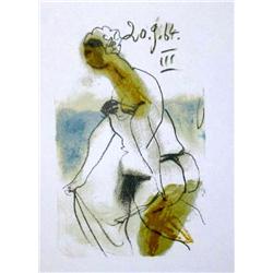COLORED PICASSO EROTIC LIMITED EDITION HAND NUMBERED