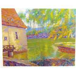 IMPRESSIONISTIC WATER SCENE FANTASTIC VALUE SIGNED LTD ED