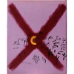 MARC CHAGALL FANTASTIC ORIGINAL LITHOGRAPH COLORED RARE SALE