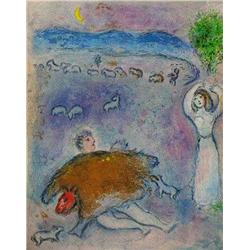DANCER MARC CHAGALL FANTASTIC ORIGINAL LITHOGRAPH COLORFUL